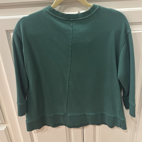 Zara women’s thin banded sweatshirt/EUC /size L- loose banded sleeves & bottom - Picture 6 of 7